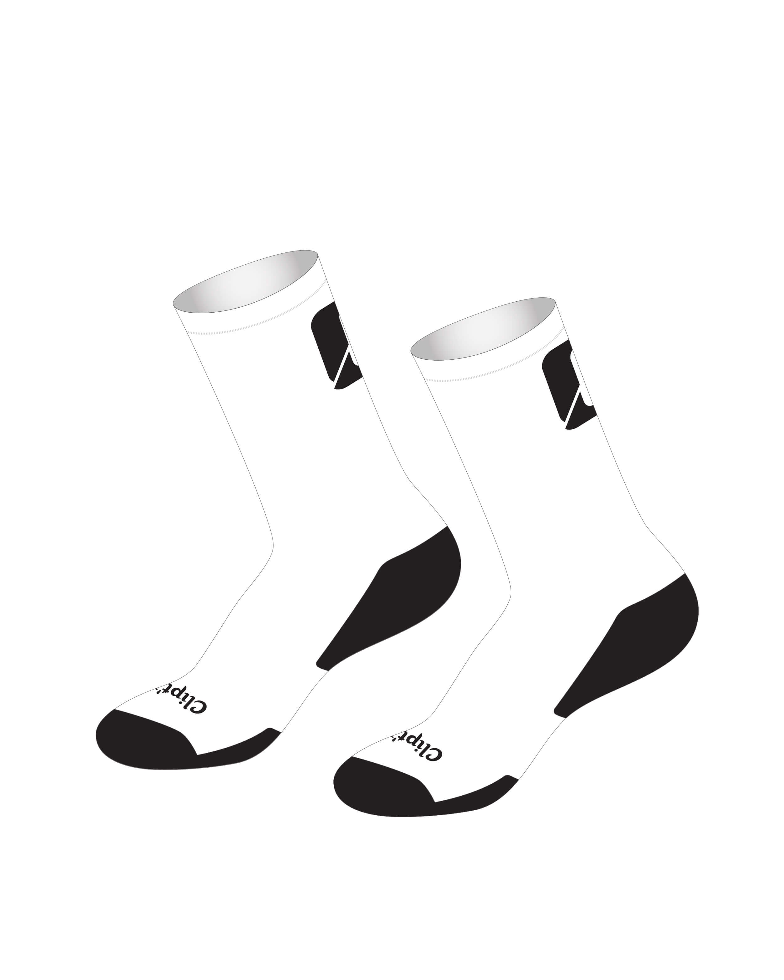 Elite Lightweight Tall Socks - CLIPT'N Cycling