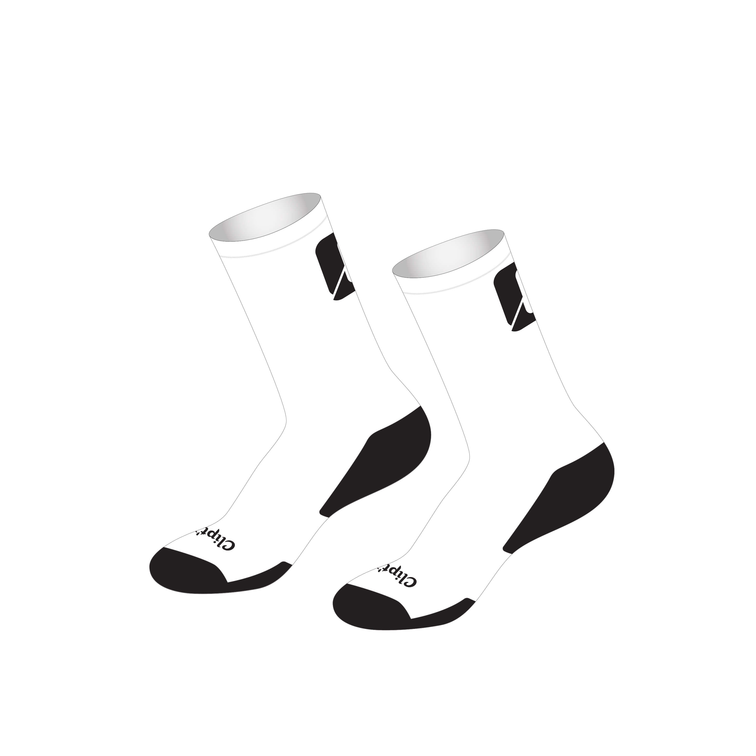 Elite Lightweight Tall Socks - CLIPT'N Cycling
