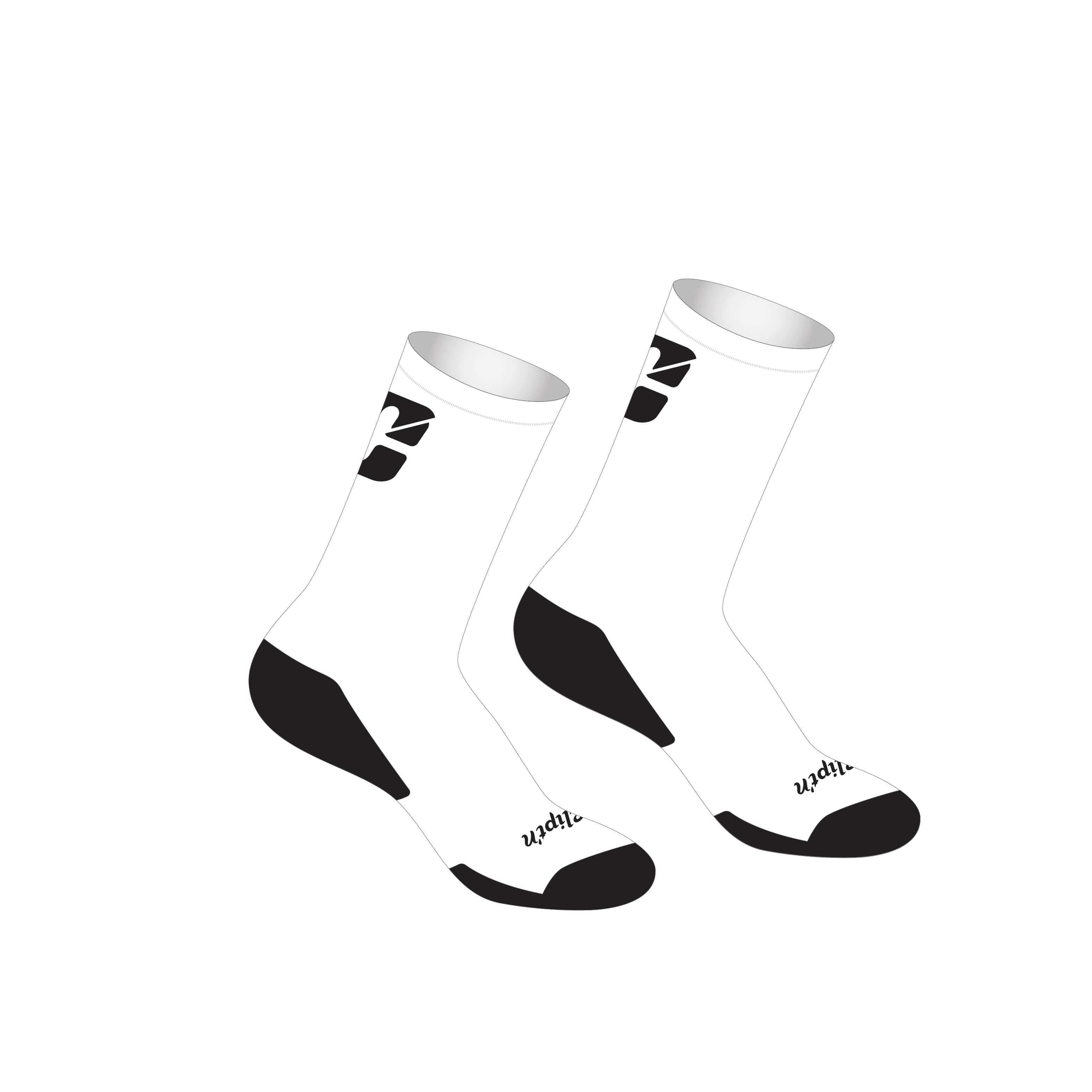 Elite Lightweight Tall Socks - CLIPT'N Cycling