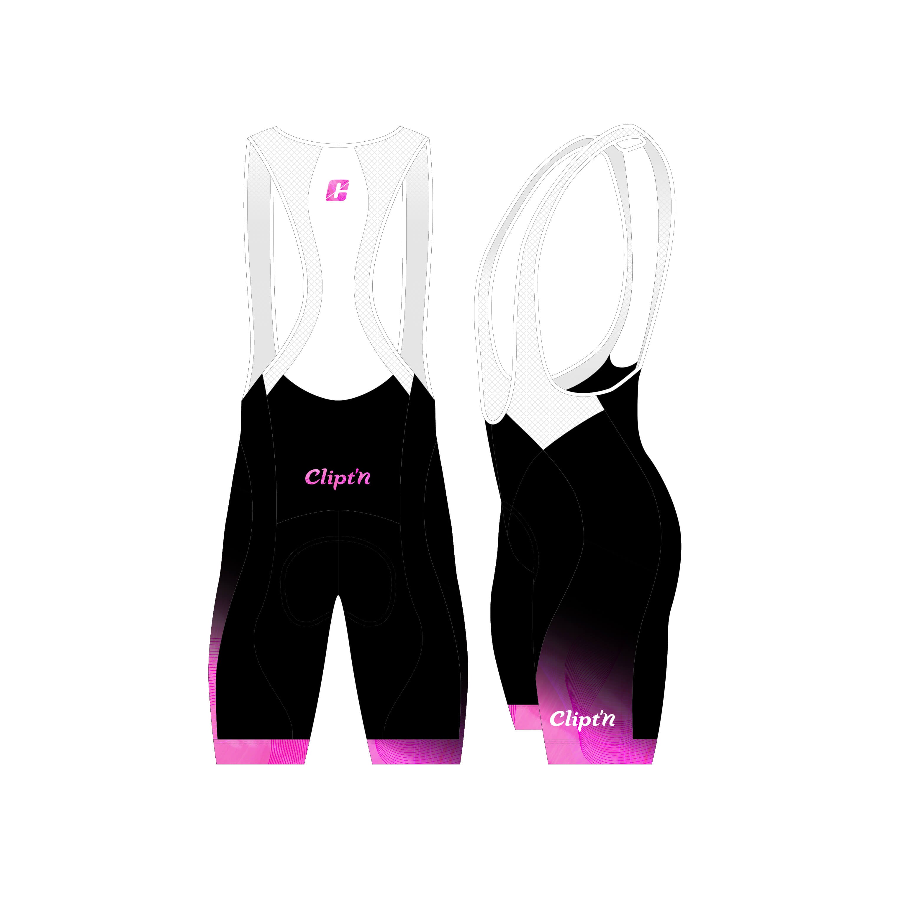 Men's Infinity Bib Short - Breast Cancer Awareness - CLIPT'N Cycling