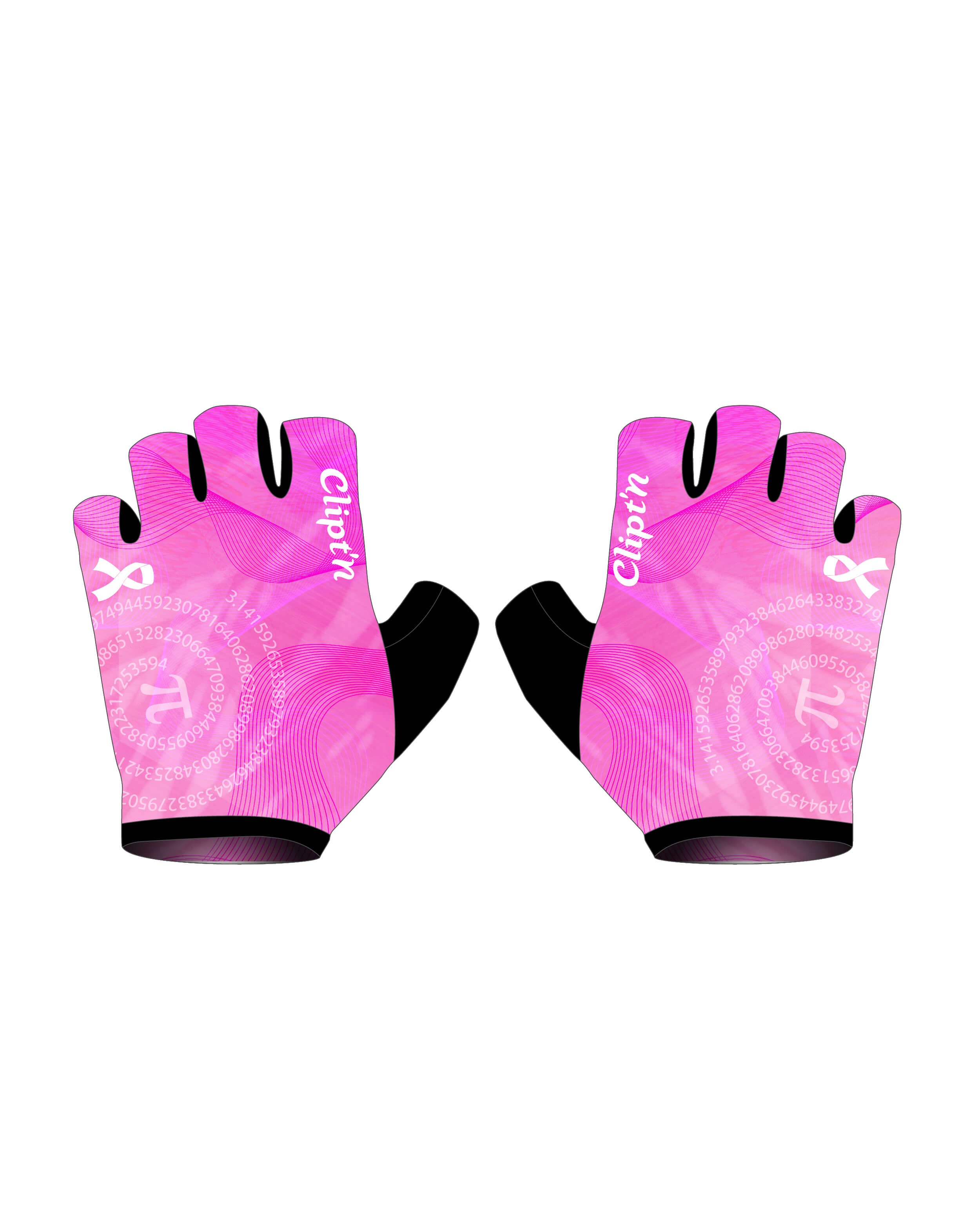Infinity Short Finger Gloves - Breast Cancer Awareness - CLIPT'N Cycling