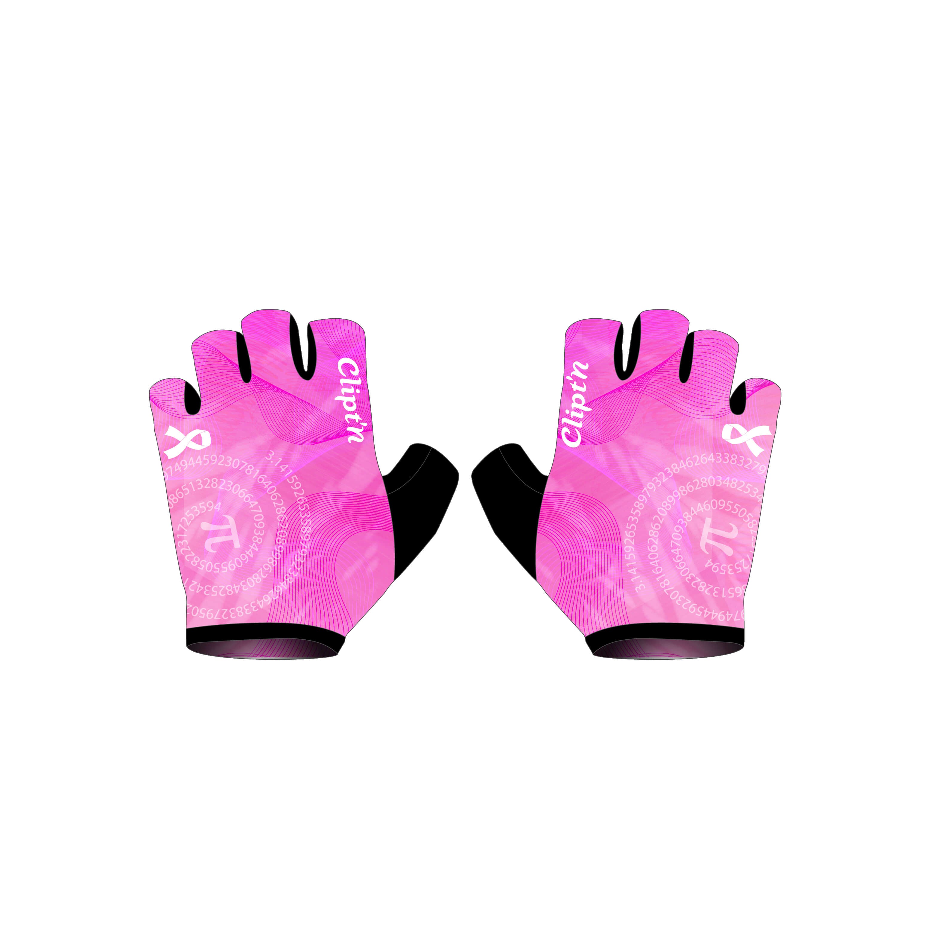 Infinity Short Finger Gloves - Breast Cancer Awareness - CLIPT'N Cycling
