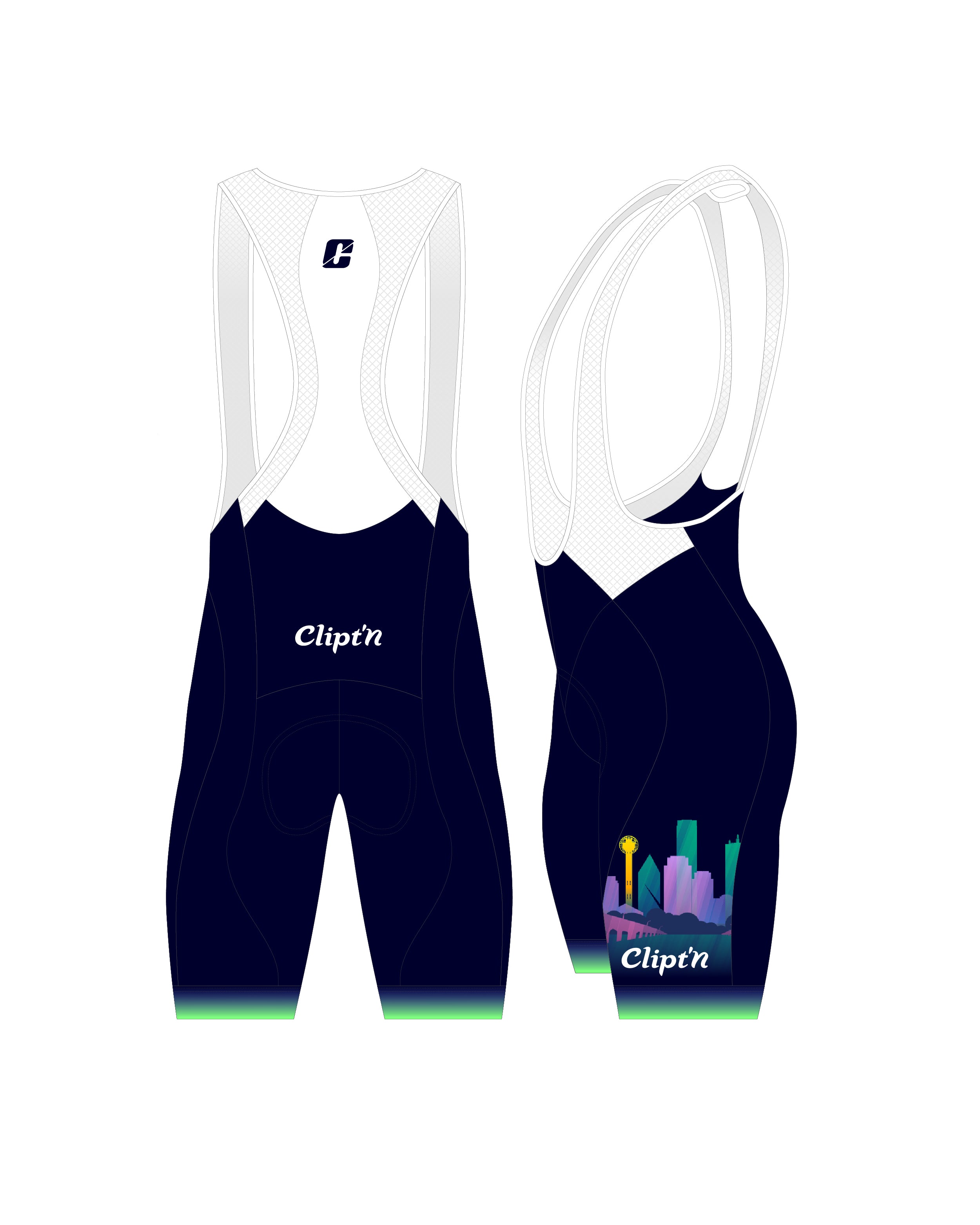 Réunion Men's Bib Short - CLIPT'N Cycling
