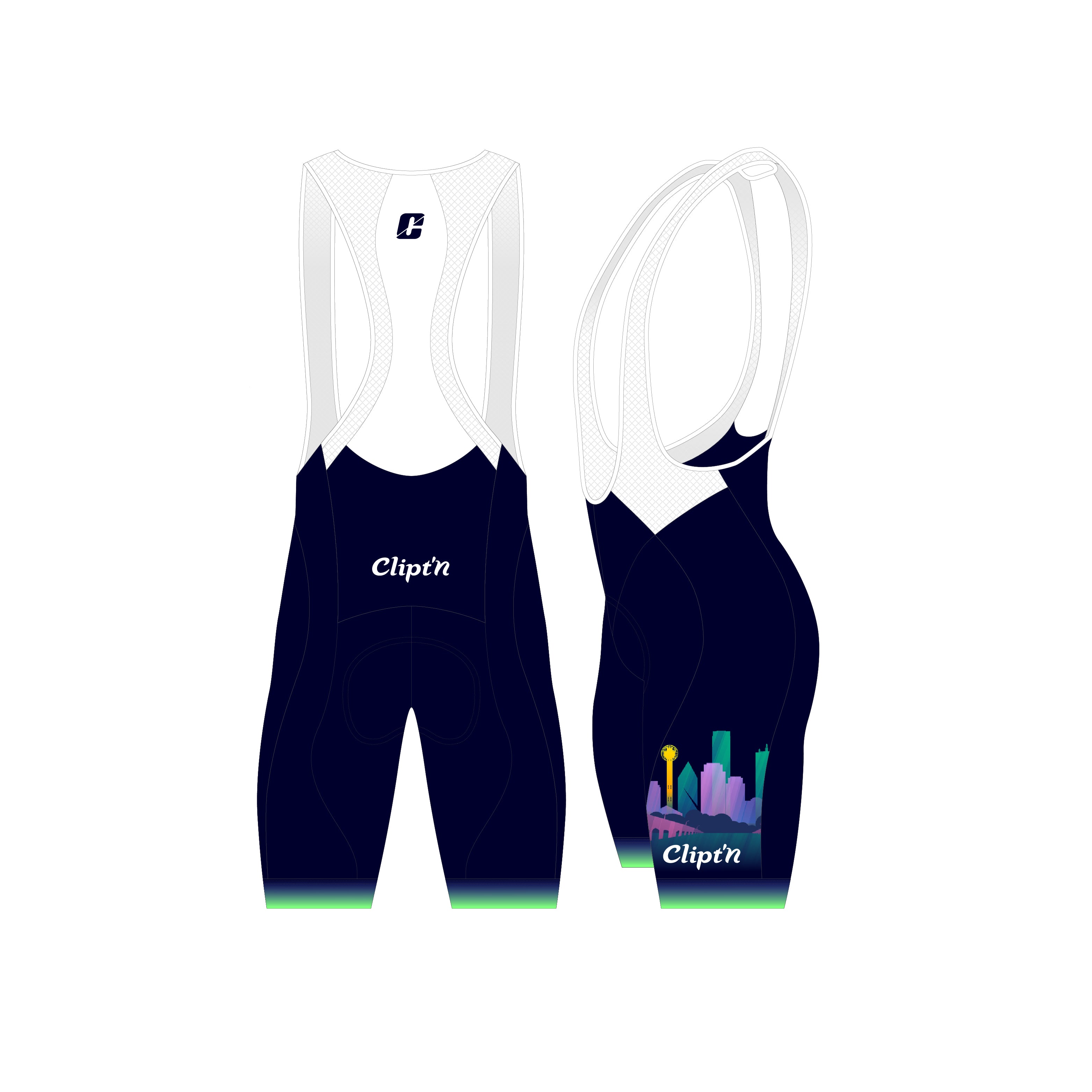 Réunion Women's Bib Short - CLIPT'N Cycling