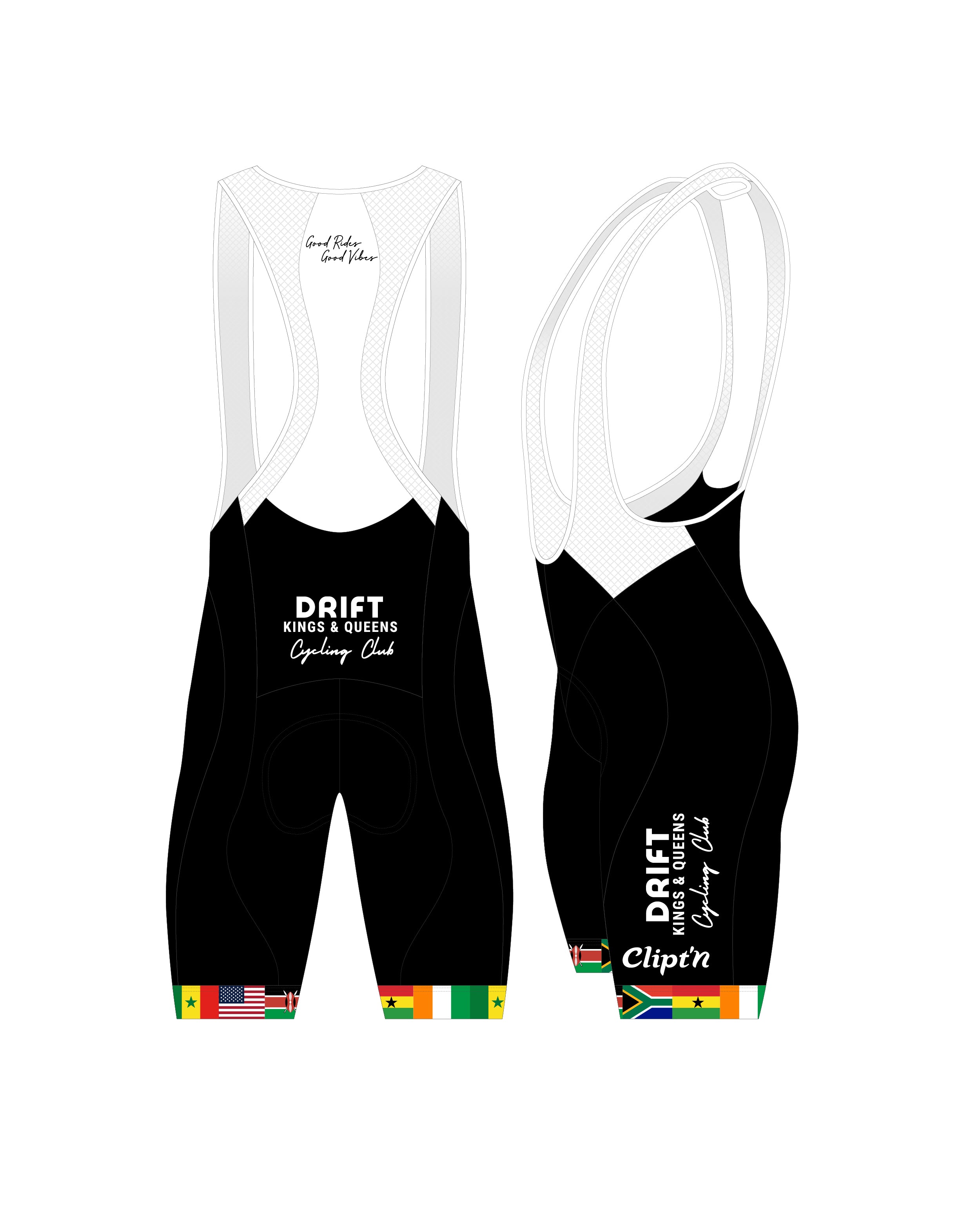 Drift Kings Bib Short - CLIPT'N Cycling
