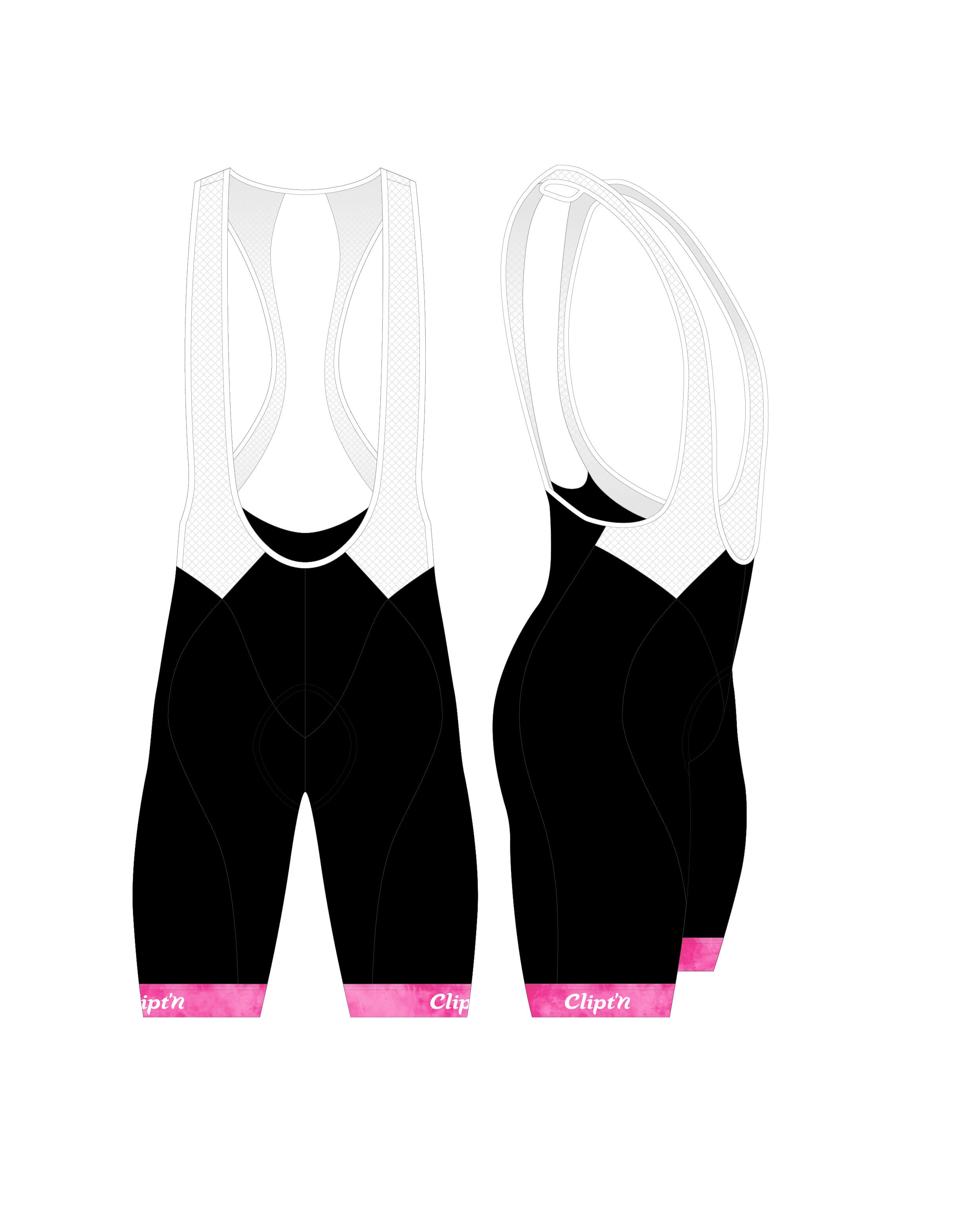 Men's Aspire Bib Short - Breast Cancer Awareness - CLIPT'N Cycling