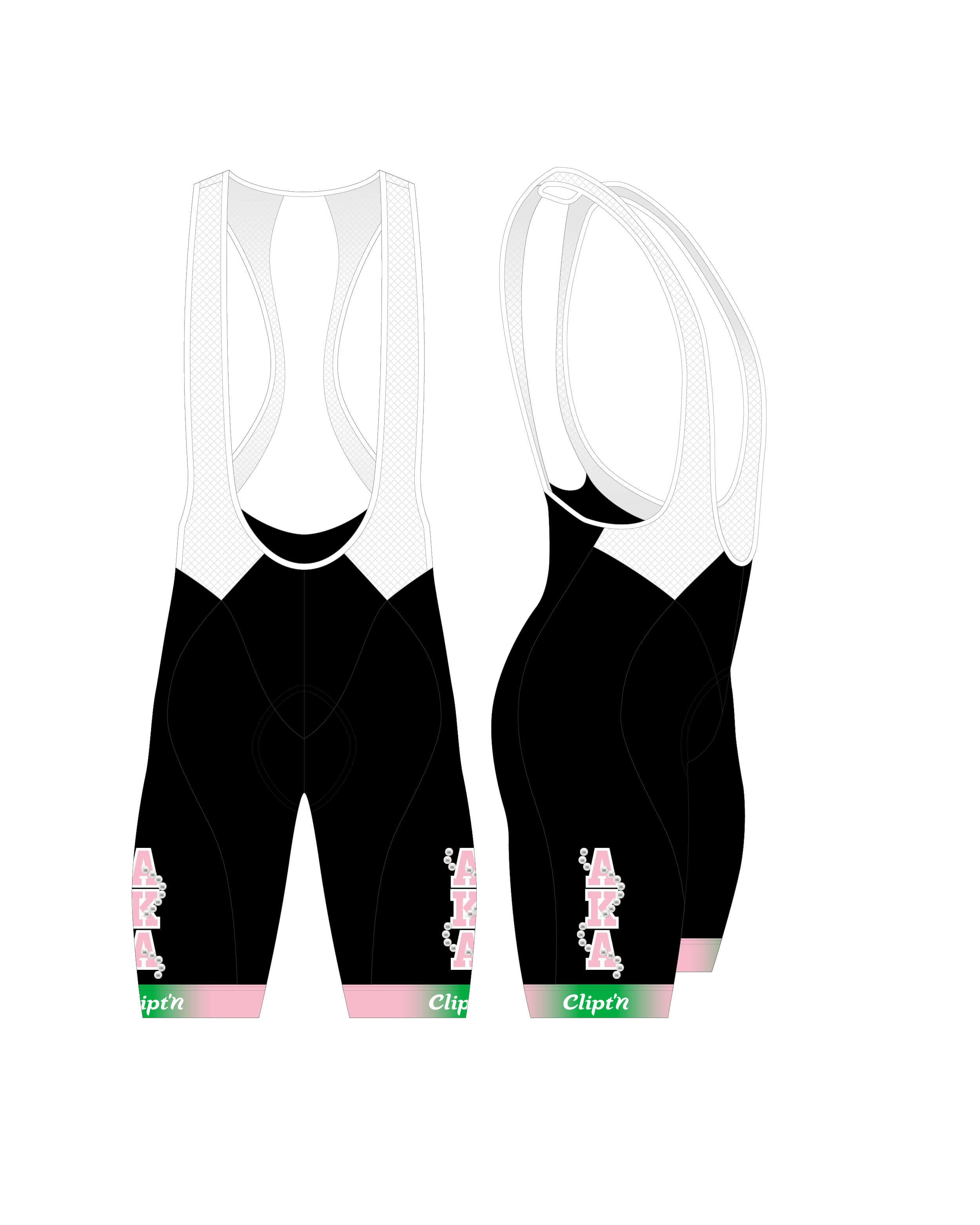 Women's AKA Bib Short - Pretty Girl Cycling - CLIPT'N Cycling