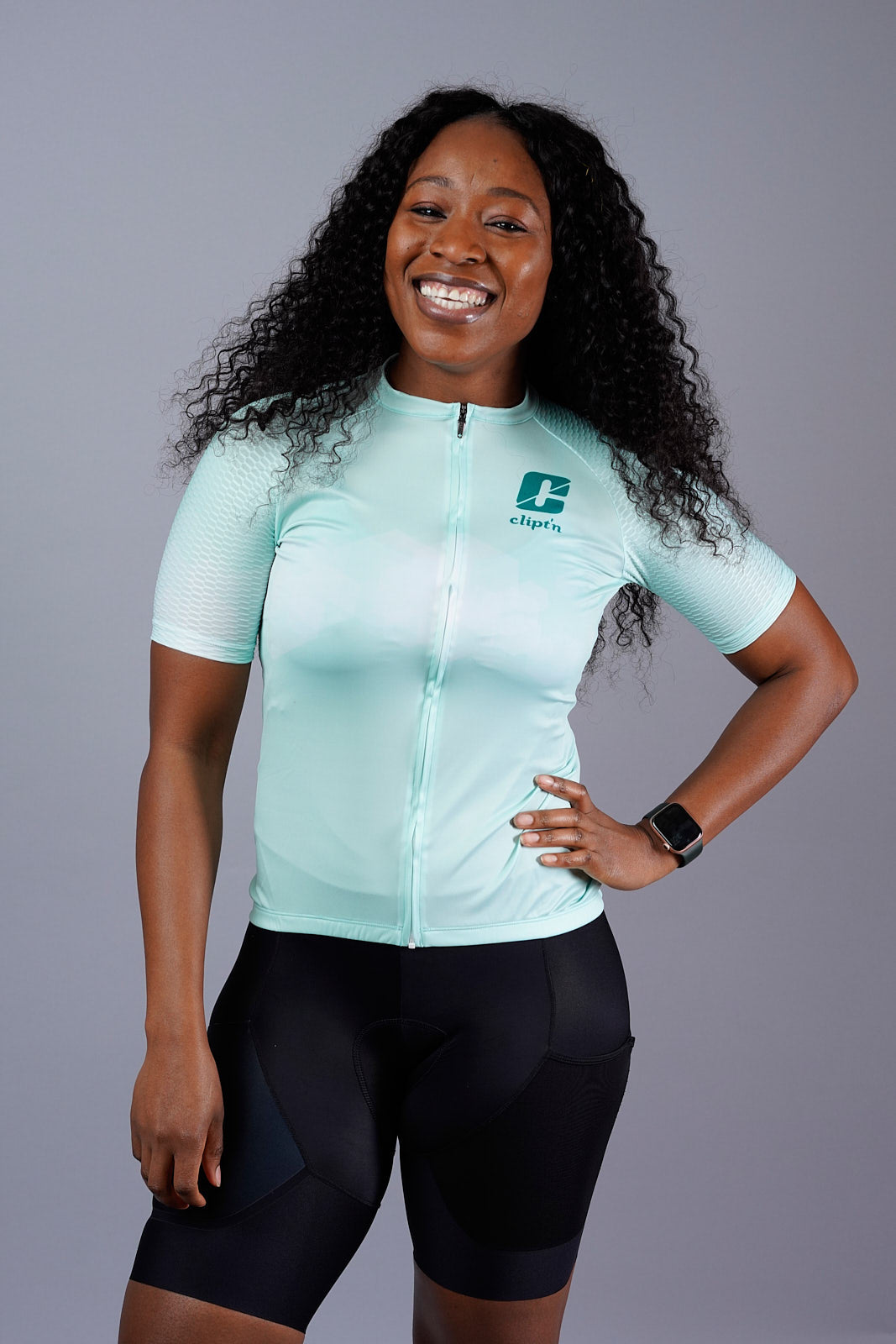 Women's Unity Club Short Sleeve Jersey - Green Mist - CLIPT'N Cycling