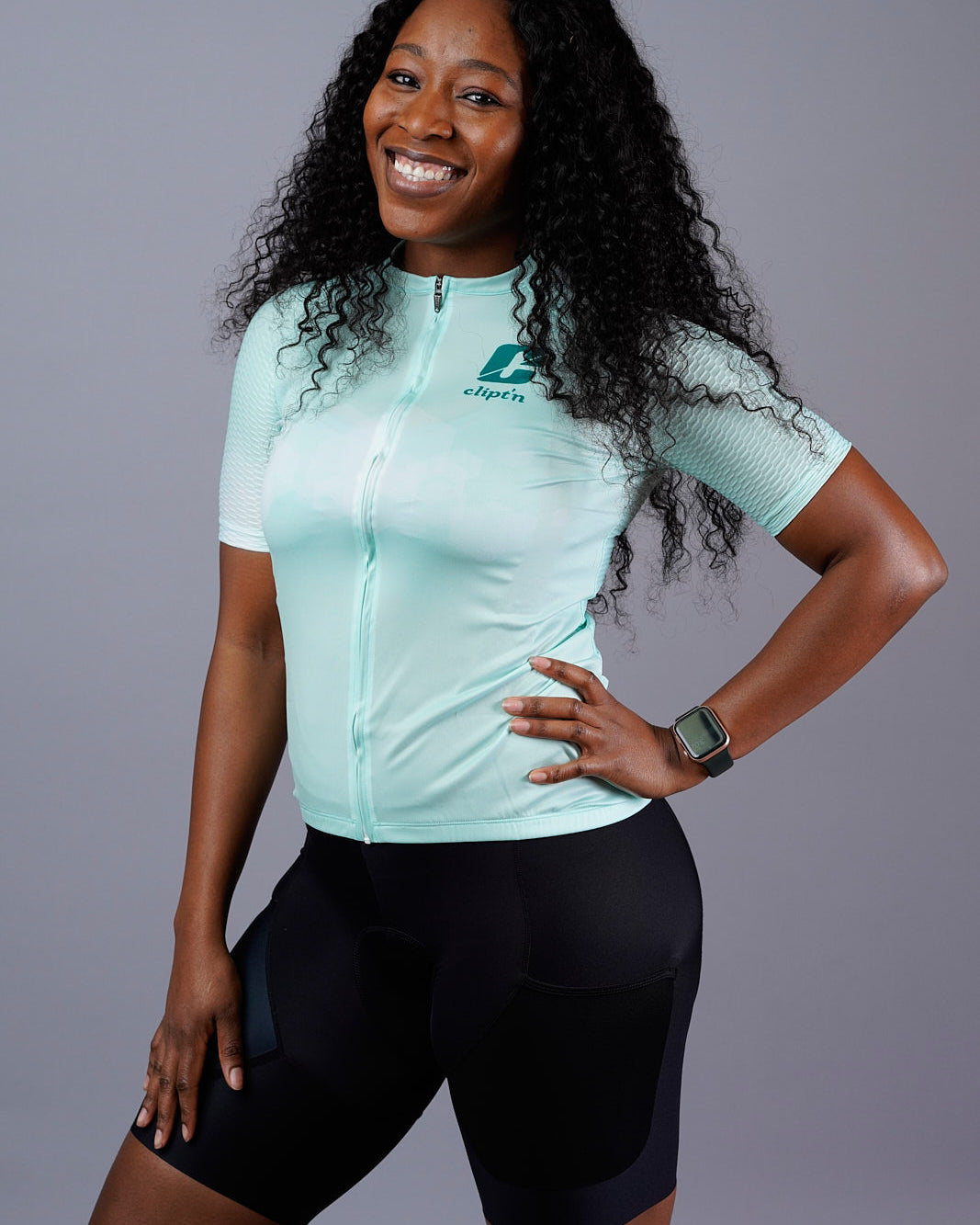 Women's Unity Club Short Sleeve Jersey - Green Mist - CLIPT'N Cycling